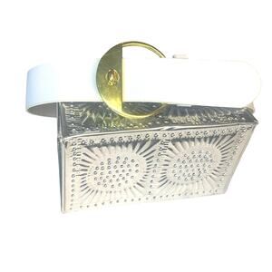 White Wide Womens Belt  2”x 34”  Slip Brass Buckle No holes Faux Leather